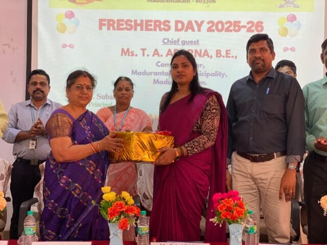 Fresher’s Day was held on 02/07/2025 at the College Auditorium.