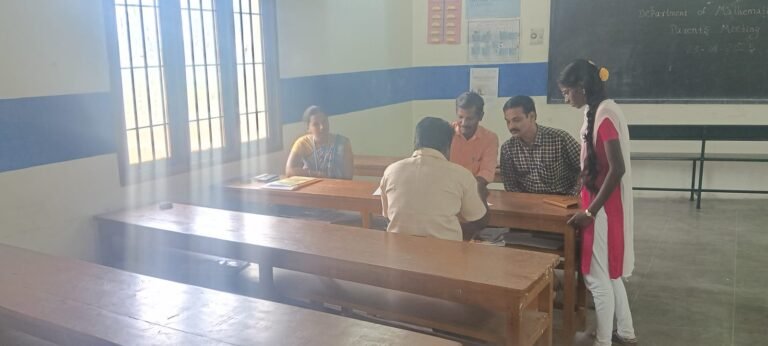 Parent-Teacher Meeting – Department of Mathematics with CA