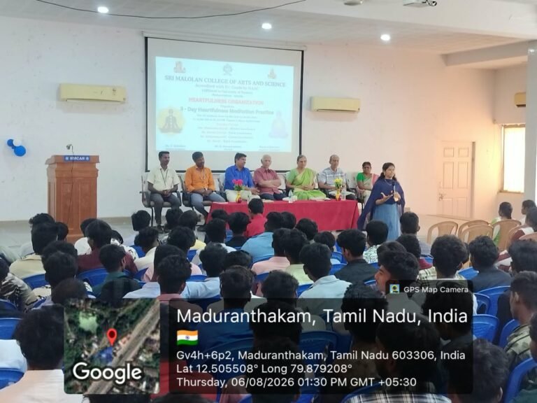 Nasha Mukti & Heartfulness Meditation Programme – Promoting Inner Well-being, Healthy Living and Positive Choices
